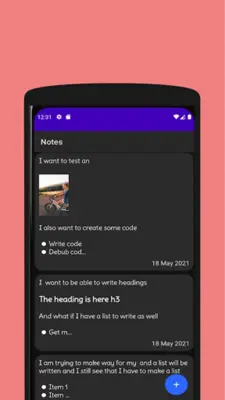 Notes WYSIWYG editor android App screenshot 2